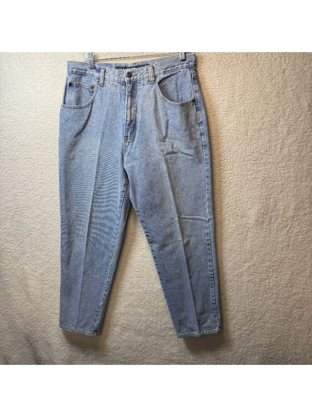 Vintage Industrial Rags Light Wash Denim Jeans Classic Fit Adult Size 34x30
